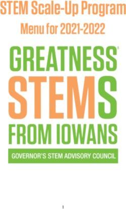 STEM Scale-Up Program - Menu for 2021-2022 - Iowa Governor's ...