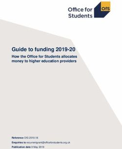 Guide to funding 2019-20 - How the Office for Students allocates money to higher education providers