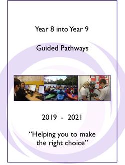 Year 8 into Year 9 Guided Pathways 2019 - 2021 "Helping you to make the right choice"
