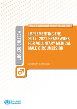 IMPLEMENTING THE 2017-2021 FRAMEWORK FOR VOLUNTARY MEDICAL MALE CIRCUMCISION - MALE CIRCUMCISION FOR HIV PREVENTION