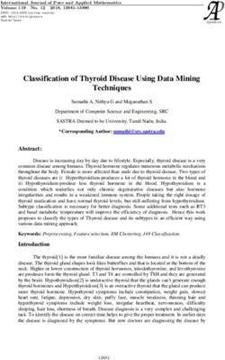 Classification of Thyroid Disease Using Data Mining Techniques