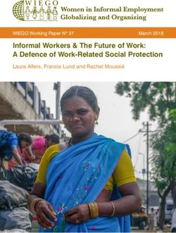 Informal Workers & The Future of Work: A Defence of Work-Related Social Protection - Laura Alfers, Francie Lund and Rachel Moussié - WIEGO