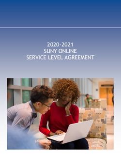 SUNY ONLINE 2020-2021 - SERVICE LEVEL AGREEMENT