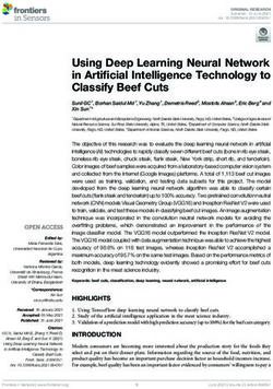 Using Deep Learning Neural Network in Artificial Intelligence Technology to Classify Beef Cuts