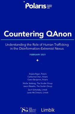 Countering QAnon Understanding the Role of Human Trafficking in the Disinformation-Extremist Nexus - Polaris Project