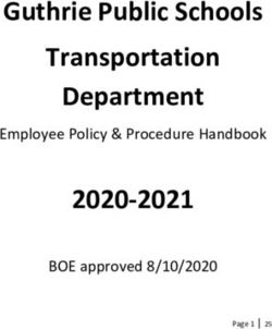 Guthrie Public Schools Transportation Department 2020-2021 - Employee Policy & Procedure Handbook BOE approved 8/10/2020