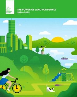 THE POWER OF LAND FOR PEOPLE 2020-2025 - The Trust for Public ...
