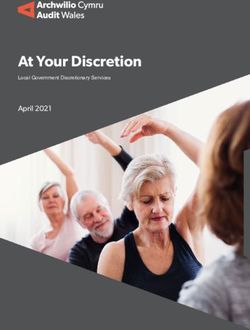 At Your Discretion April 2021 - Local Government Discretionary Services - Audit Wales