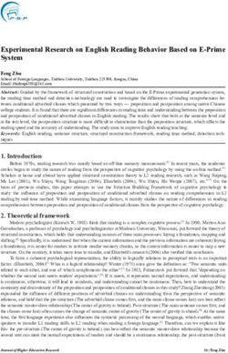 Experimental Research on English Reading Behavior Based on E-Prime System