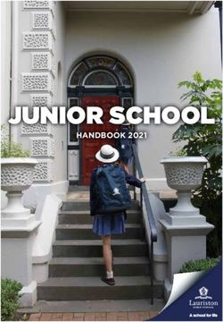 JUNIOR SCHOOL HANDBOOK 2021 - Lauriston Girls' School