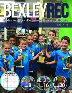 BEXLEYRECREC FALL, 2021 - BEXLEY RECREATION DEPARTMENT ACTIVITIES BROCHURE - CITY OF BEXLEY