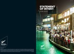 STATEMENT OF INTENT 2019-2023