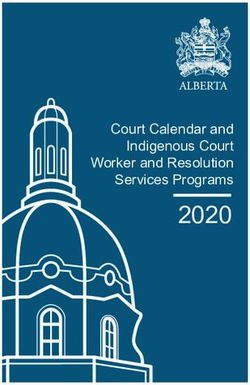2020 Court Calendar and Indigenous Court Worker and Resolution Services Programs - Government ...