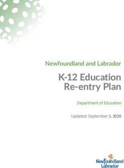 K-12 Education Re-entry Plan - Newfoundland and Labrador Updated: September 3, 2020 - Government of Newfoundland ...