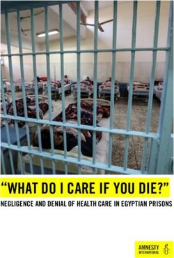 "WHAT DO I CARE IF YOU DIE?" - NEGLIGENCE AND DENIAL OF HEALTH CARE IN EGYPTIAN PRISONS - Amnesty International