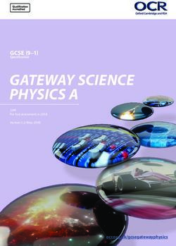 GATEWAY SCIENCE PHYSICS A - GCSE (9-1) Specification - OCR