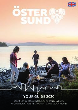 YOUR GUIDE 2020 YOUR GUIDE TO ACTIVITIES, SHOPPING, EVENTS ACCOMMODATION, RESTAURANTS AND MUCH MORE! - Visit Östersund