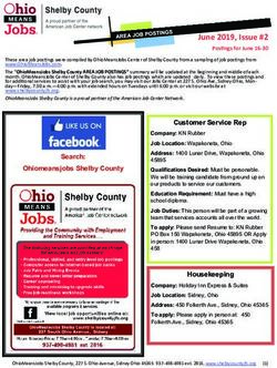 June 2019, Issue #2 Postings for June 16-30 - Shelby County Job and Family Services