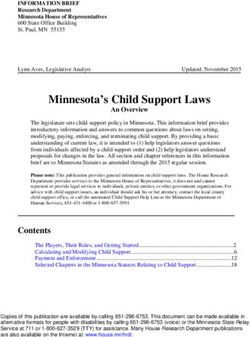 Minnesota's Child Support Laws - Minnesota House