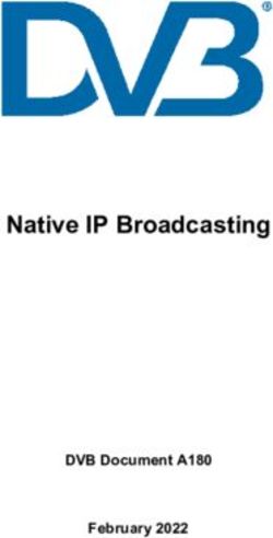 Native IP Broadcasting - DVB Document A180 February 2022 - DVB.org