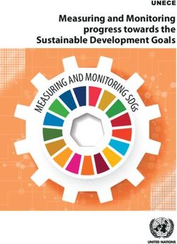 Measuring and Monitoring progress towards the Sustainable Development Goals - G S - UNECE