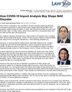 How COVID-19 Impact Analysis May Shape MAE Disputes