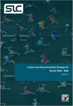 A Sport and Physical Activity Strategy for Bristol 2020 2025 - October 19