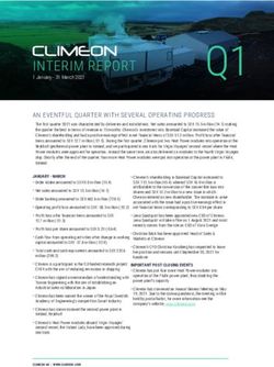 AN EVENTFUL QUARTER WITH SEVERAL OPERATING PROGRESS - Cision