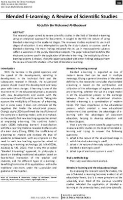 Blended E-Learning: A Review of Scientific Studies - Revista ...