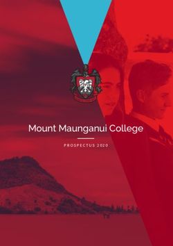 Mount Maunganui College - PROSPECTUS 2020 R O U
