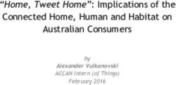"Home, Tweet Home": Implications of the Connected Home, Human and Habitat on - Australian Consumers - accan