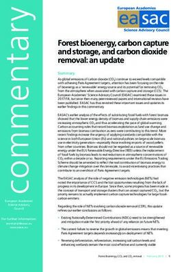 Ea sac Forest bioenergy, carbon capture and storage, and carbon dioxide removal: an update
