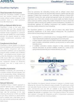 CLOUDVISION | OVERVIEW - DATA SHEET - ARISTA