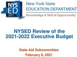NYSED Review of the 2021-2022 Executive Budget - State Aid Subcommittee February 8, 2021 - Board of ...
