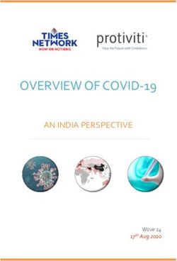 OVERVIEW OF COVID-19 AN INDIA PERSPECTIVE - Wave 14 17th Aug 2020 - Times Now