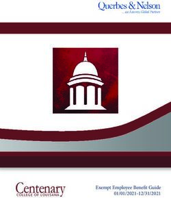 Centenary Exempt Employee Benefit Guide 01/01/2021-12/31/2021 - OUTSOURCED RISK MANAGEMENT & BROKERAGE PROPOSAL - Centenary College of ...