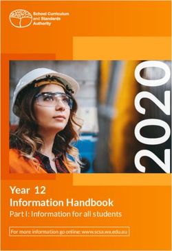 Year 12 Information Handbook - Part I: Information for all students For more information go online: www.scsa.wa.edu.au