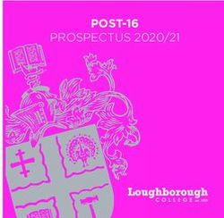 POST-16 PROSPECTUS 2020/21 - Loughborough College
