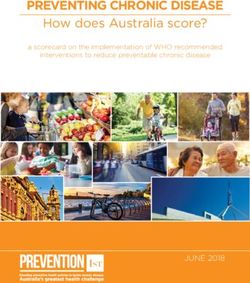 PREVENTING CHRONIC DISEASE - How does Australia score? - JUNE 2018 - Foundation for Alcohol Research ...