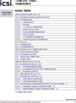 Perioperative Health Care Guideline: Institute for Clinical Systems Improvement