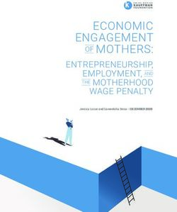 ECONOMIC ENGAGEMENT OF MOTHERS: ENTREPRENEURSHIP, EMPLOYMENT, AND THE MOTHERHOOD - Jessica Looze and Sameeksha Desai | DECEMBER 2020