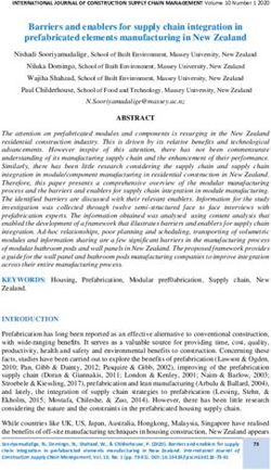 Barriers and enablers for supply chain integration in prefabricated elements manufacturing in New Zealand