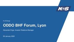 ODDO BHF Forum, Lyon Alexander Enge, Investor Relations Manager 09 January 2020 - K+S Group