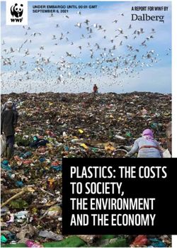 PLASTICS: THE COSTS TO SOCIETY, THE ENVIRONMENT AND THE ECONOMY - A REPORT FOR WWF BY - Cision