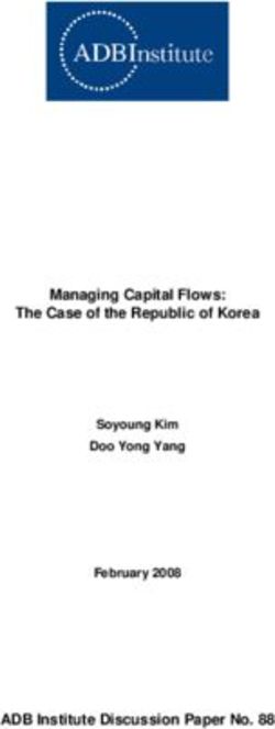 Managing Capital Flows: The Case of the Republic of Korea - ADB Institute Discussion Paper No. 88 - Soyoung Kim Doo Yong Yang February 2008