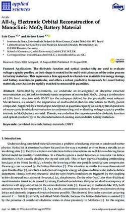 ALL-T2G ELECTRONIC ORBITAL RECONSTRUCTION OF MONOCLINIC MOO2 BATTERY MATERIAL - MDPI