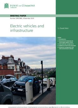 Electric vehicles and infrastructure - BRIEFING PAPER - UK Parliament