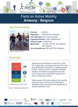 Antwerp / Belgium Facts on Active Mobility - PASTA Project