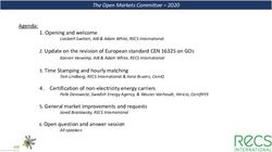 The Open Markets Committee 2020 - RECS ...