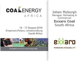 Exxaro Coal South Africa - Johan Myburgh Manager, Marketing & Commercial